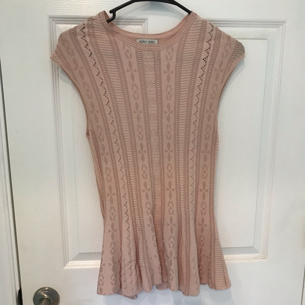 Ronny Kobo Peplum Top